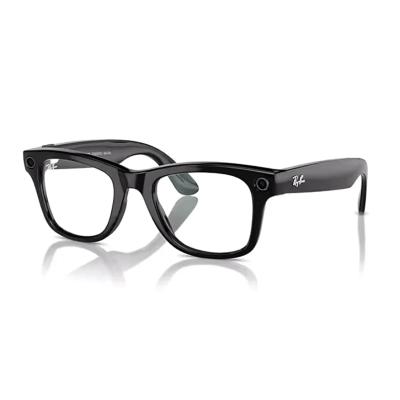 Ray-Ban Meta Wayfarer RW4008 53 Beden 601/SB53 Parlak Siyah-Clear