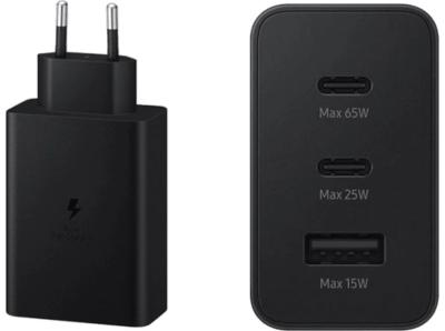 SAMSUNG EP-T6530N TYPE-C & TYPE-A HIZLI ŞARJ ALETİ ÜÇLÜ (65W-25W-15W) - SİYAH
