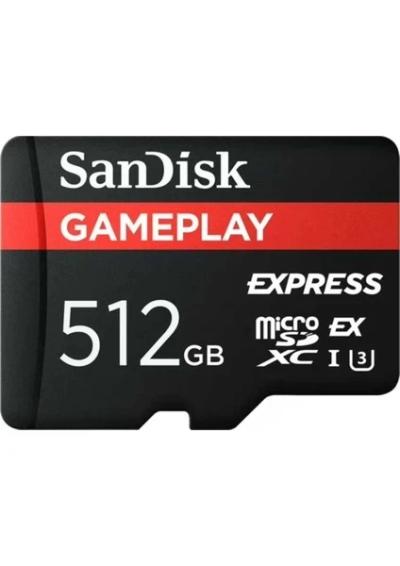 Sandisk Microsd Express Hafıza Kartı 512GB Siyah SDSQXFN-512G-AW6GN