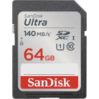 SANDISK ULTRA 64GB 140MB/S SDHC/SDXC CLASS 10 UHS-I HAFIZA KARTI SDSDUNB-064G-GN6IN