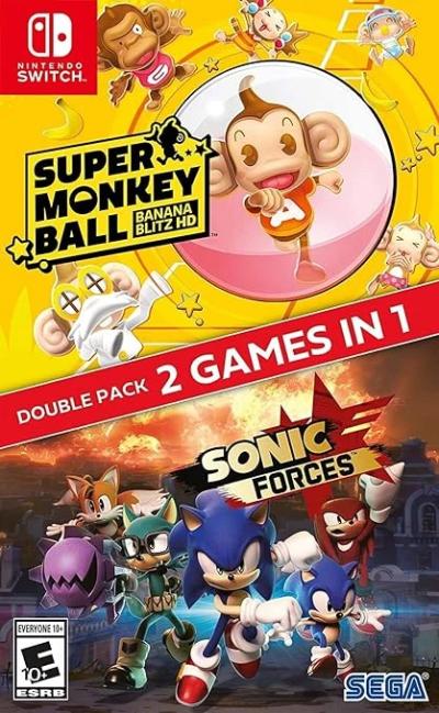 Nintendo Switch Sonic Forces + Super Monkey Ball: Banana Blitz Double Pack 2 Games In 1