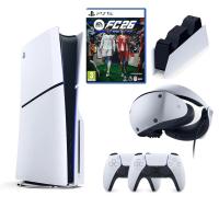 SONY PLAYSTATİON 5 PS5 SLIM CD Lİ + 2.KOL + FC 26 OYUNU + SONY ŞARJ İSTASYONU + PS5 VR 2