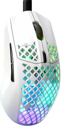 SteelSeries Aerox 3 Snow RGB Şarjlı Ergonomik Optik Kablosuz Oyuncu Mouse