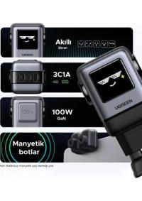 Ugreen Nexode Robot 45515B 100 W Hızlı Şarj Adaptörü