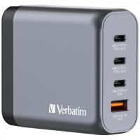 VERBATİM 140W 4 PORTLU GAN DUVAR ŞARJ CİHAZI 2 X USB-C® PD 140W / 1 X USB-C® PD 20W / 1 X USB-A QC 3.0