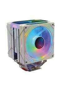 Zoko Ice Pro WP4 Beyaz Auto Rainbow Fanlı Kule İşlemci Fanı